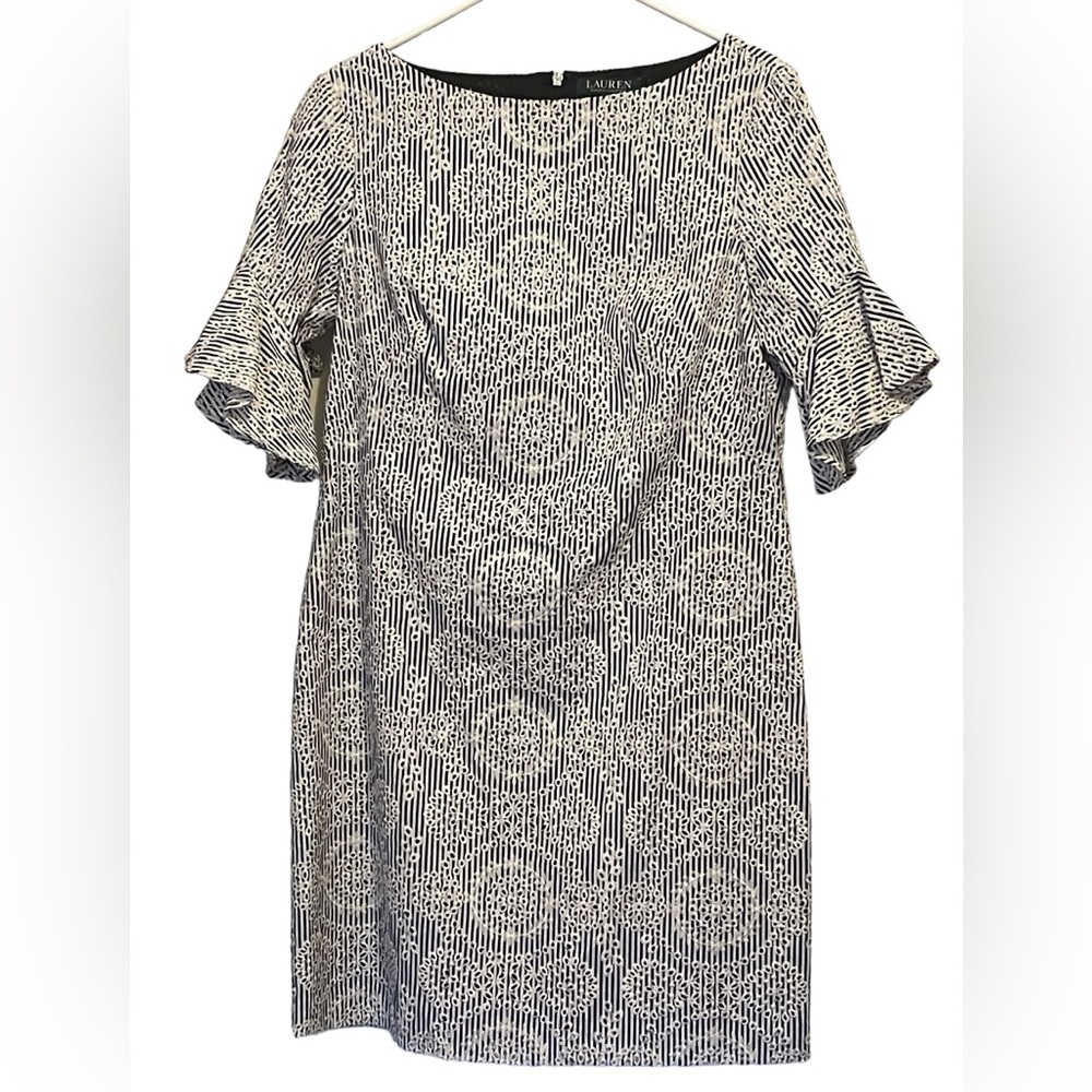 Ralph Lauren embroidered cotton dress size 12